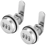 Zahlenschloss 2er Set 3-stellig 44mm Zinklegierung 90 Grad Dreh-Nocken