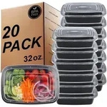 Meal Prep Container Luftdicht BPA Frei Bento 1 Compartment 20 Pack