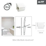 MSV Bad Serie "Beige" Toilettenpapierhalter WC Rollenhalter Papierhalter