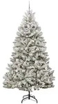 vidaXL K&uuml;nstlicher Weihnachtsbaum 210 cm 300 LEDs Warmes Wei&szlig;