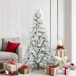 vidaXL K&uuml;nstlicher klappbarer Weihnachtsbaum Wei&szlig; 180 cm PE und PVC