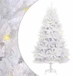 vidaXL K&uuml;nstlicher Weihnachtsbaum Wei&szlig; 180 cm PVC und Metall