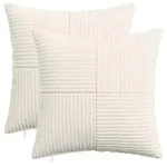 vidaXL Kissenbezug 2 pcs ALMELO Creme 35 x 35 cm Cord
