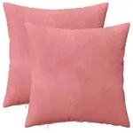 vidaXL Kissenbezug 2 pcs HEERLEN Rosa 40 x 40 cm Samt