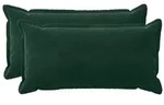 vidaXL Kissenbezug 2 pcs HOUTEN Dunkelgr&uuml;n 40 x 70 cm Samt
