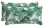 vidaXL Kissenbezug 2 stk. HOUTEN Blattmuster 40 x 80 cm Polyester