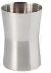 Zahnputzbecher Edelstahl Miami Silber