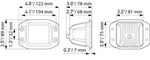 HELLA 1FA 358 176-831 LED Cube KIT 3.2`` Nafeld