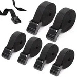 6x Spanngurt 2x2m, 4x1m, 25mm Breite, Kunststoffschloss