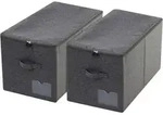 Aufbewahrungskorb 2er faltbar waschbar 56*32*33cm (2 Pcs) Schwarz Grau