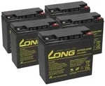 5x Kung Long WP22-12NE AGM-Akkus 12V 22Ah (60V) &ndash; f&uuml;r SXT Raptor 1200 V2 / Viper