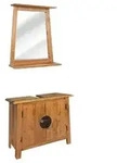 vidaXL Badm&ouml;bel-Set Massivholz Kiefer