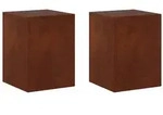 vidaXL Pflanzenst&auml;nder 2 pcs Rostoptik 30 x 30 x 40 cm Wetterfeststahl