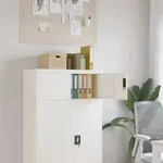 vidaXL Aktenschrank Wei&szlig; 90x40x40 cm Stahl