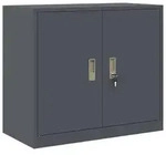 vidaXL Aufbewahrungsschrank Anthrazit 80 x 40 x 70 cm Stahl