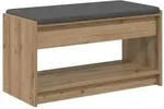 vidaXL Schuhbank mit Kissen Artisan-Eiche 83 x 38 x 45 cm