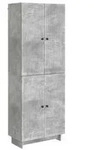 vidaXL Schrankset 2 pcs Betongrau 66 x 34,5 x 90 cm Holzwerkstoff