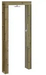 vidaXL Outdoor-Dusche 226 cm Impr&auml;gniertes Kiefernholz und Edelstahl