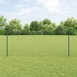 vidaXL Zaunpfosten 5 St&uuml;ck U-Kanal Gr&uuml;n 100 cm Stahl