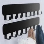 Handtuchhalter Selbstklebend Edelstahl Klebehaken Schwarz Zwei Anlagen