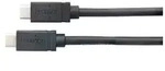 Kramer USB 3.2 Gen.2 Kabel C-U32/FF-6, bis 100 Watt, USB St. C/ USB St. C, schwarz,