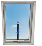Fliegengitter Dachfenster magnetisch zuschneidbar 130x150CM 3 St&uuml;ck Schwarz