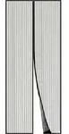 Fliegengitter T&uuml;r Magnetvorhang 110x210cm 110x210 cm Schwarz