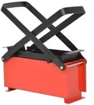 vidaXL Papierbrikettpresse Stahl 34x14x14 cm Schwarz und Rot