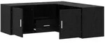 vidaXL Eckschrank Schwarze Eiche 200 x 40 x 45 cm Holzwerkstoff