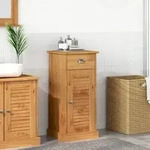 vidaXL Badschrank VIGO mit Schublade 37x34x80 cm Massivholz Kiefer