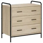 vidaXL Schubladenschrank Sonoma-Eiche 70 x 39,5 x 71 cm Holzwerkstoff