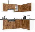 vidaXL 11-tlg. K&uuml;chenschrank-Set Porto R&auml;uchereiche Holzwerkstoff