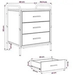 vidaXL Nachttisch Artisan-Eiche 48 x 36,5 x 60 cm Holzwerkstoff