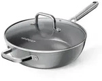 Bratpfanne Keramik 28cm mit Deckel, Induktion, Backofenfest, Sp&uuml;lmaschinenfest