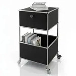 FLOORDIREKT Metallregal Concept Epure MK-145 - Beistell- & Aufbewahrungsregal...