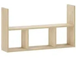 vidaXL Wandregal Sonoma-Eiche 78,5 x 17 x 45 cm Holzwerkstoff