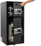 VEVOR Tresor Safe Elektronischer Aktentresor Doppelt&uuml;r 93,45 L Geldschrank, mit