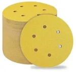 Schleifpapier Klett 150mm 6 L&ouml;cher 50 St&uuml;ck 80 K&ouml;rnung