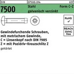 Gewindefurchendeschraube DIN 7500 LIKO PZ CM 2,5x6-Z Stahl galv.verz. 1000St.