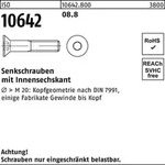 Senkschraube ISO 10642 Innen-6kt M5x 45 8.8 200 St&uuml;ck