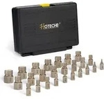 Hoteche 25-teiliges Schraubenausdreher Set aus 42 Chrom-Molybd&auml;n-Stahl -