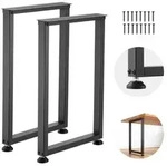 VEVOR Tischkufen aus Vierkantprofilen 2er-Set 450x740 mm, Tischuntergestell max. 1000