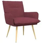 vidaXL Sessel Weinrot Stoff