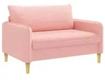 vidaXL XXL-Sessel Rosa Boucl&eacute;