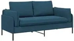 vidaXL 2-Sitzer Sofa 2-Sitzer Blau 188 x 81 x 89 cm Samt