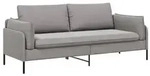 vidaXL 3-Sitzer-Sofa Hellgrau 222 x 81 x 89 cm Samt