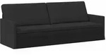 vidaXL 3-Sitzer Sofa Schwarz 220 x 81 x 82 cm Stoff