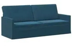 vidaXL 3-Sitzer Sofa Blau 190 x 81 x 82 cm Samt (V)