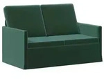 vidaXL 2-Sitzer Sofa Dunkelgr&uuml;n 130 x 81 x 82 cm Samt (V)