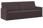 vidaXL 3-Sitzer Sofa Dunkelbraun 220 x 81 x 82 cm Stoff